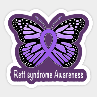 Rett syndrome Butterfly of Hope Sticker